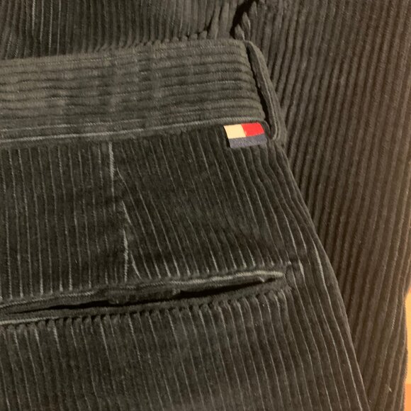 Mens Vintage 33x30 Tommy Hilfiger Dark Blue Corduroy Pants - Picture 6 of 6